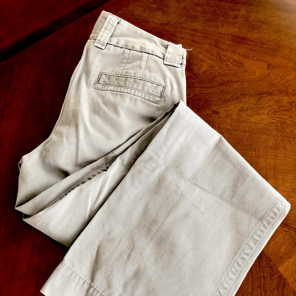 Wide leg twill chino from J Crew